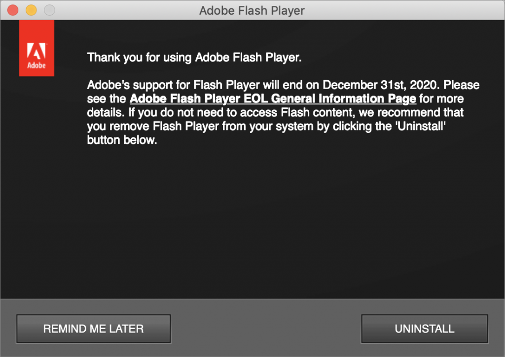 adobe flash player install manager for mac